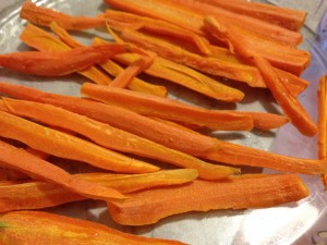 carote cotte e leggermente disidratate